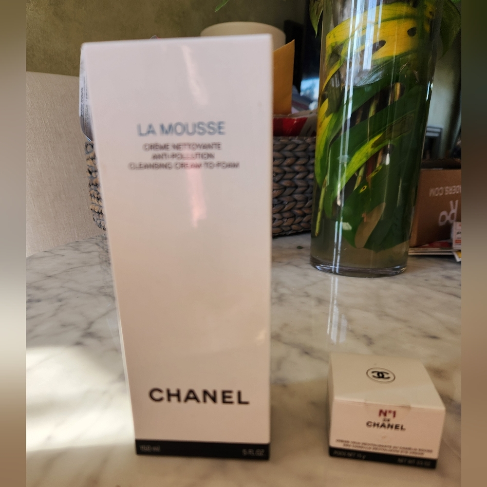 Chanel LA MOUSSE cleansing foam AND Chanel N1 Red Camellia eye cream